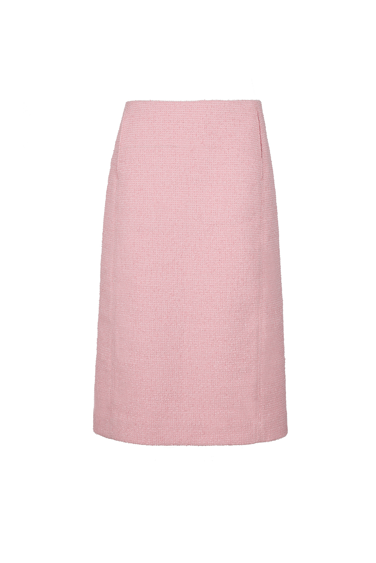 HIGH QUALITY LINE - PINK TWEED BOUCLE SKIRT