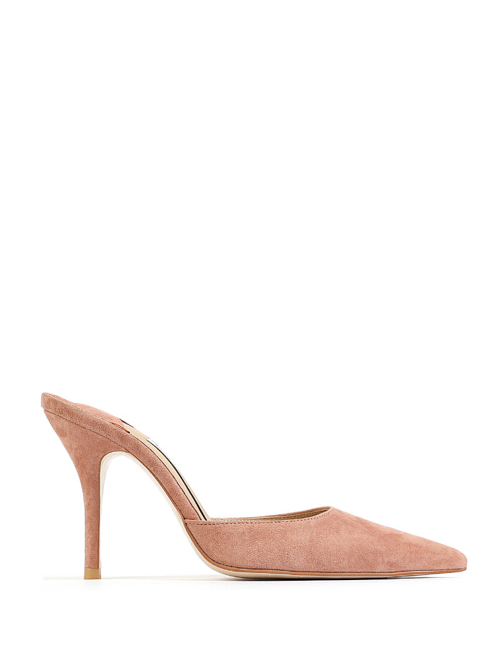 VEVERS MULES - INDIAN PINK SUEDE