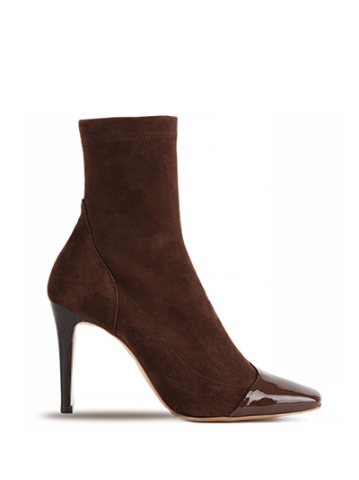 CAROLINE ANKLE BOOTS - CHOCO BROWN