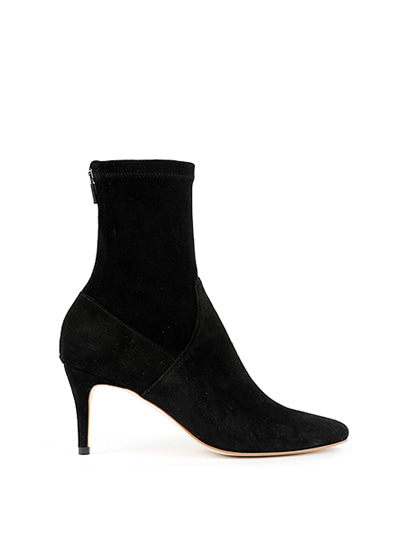 SQUARE TOE MODERN BOOTS - BLACK SUEDE