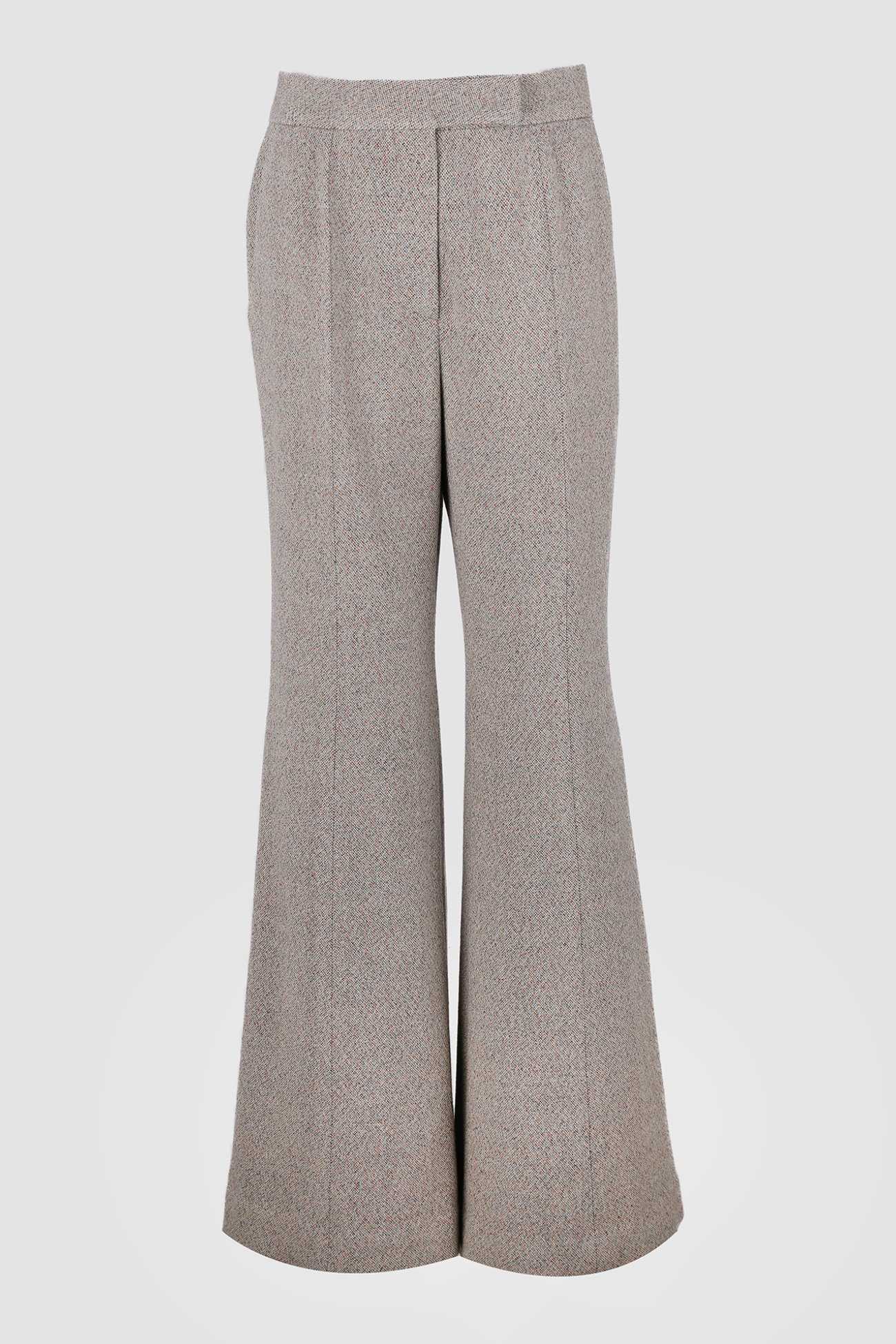 HIGH QUALITY LINE - Leda flared italy wool Trousers (TWEED)
