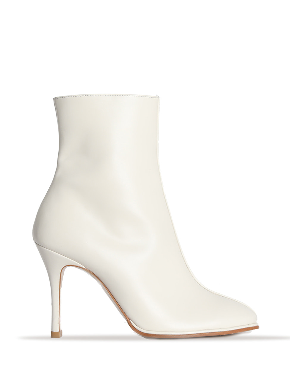 LINDA LEATHER ANKLE BOOTS - IVORY