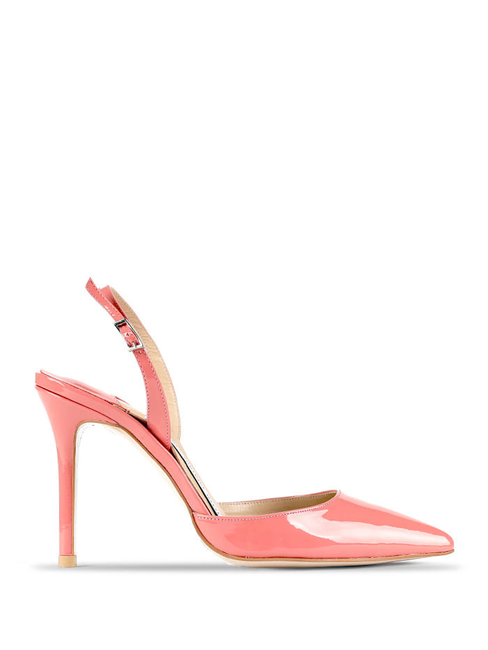 VEVERS SLINGBACK - COOL PINK PATENT