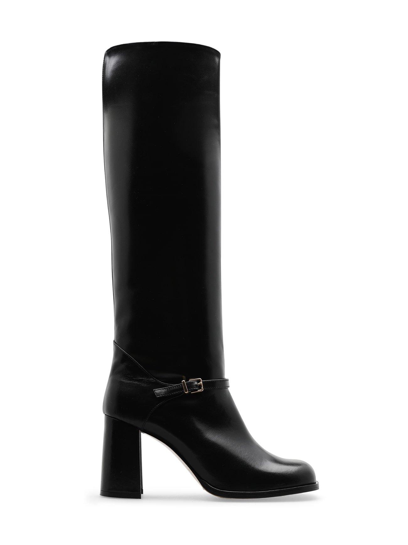 KYLIE DOUBLE SOLE KNEE BOOTS - BLACK