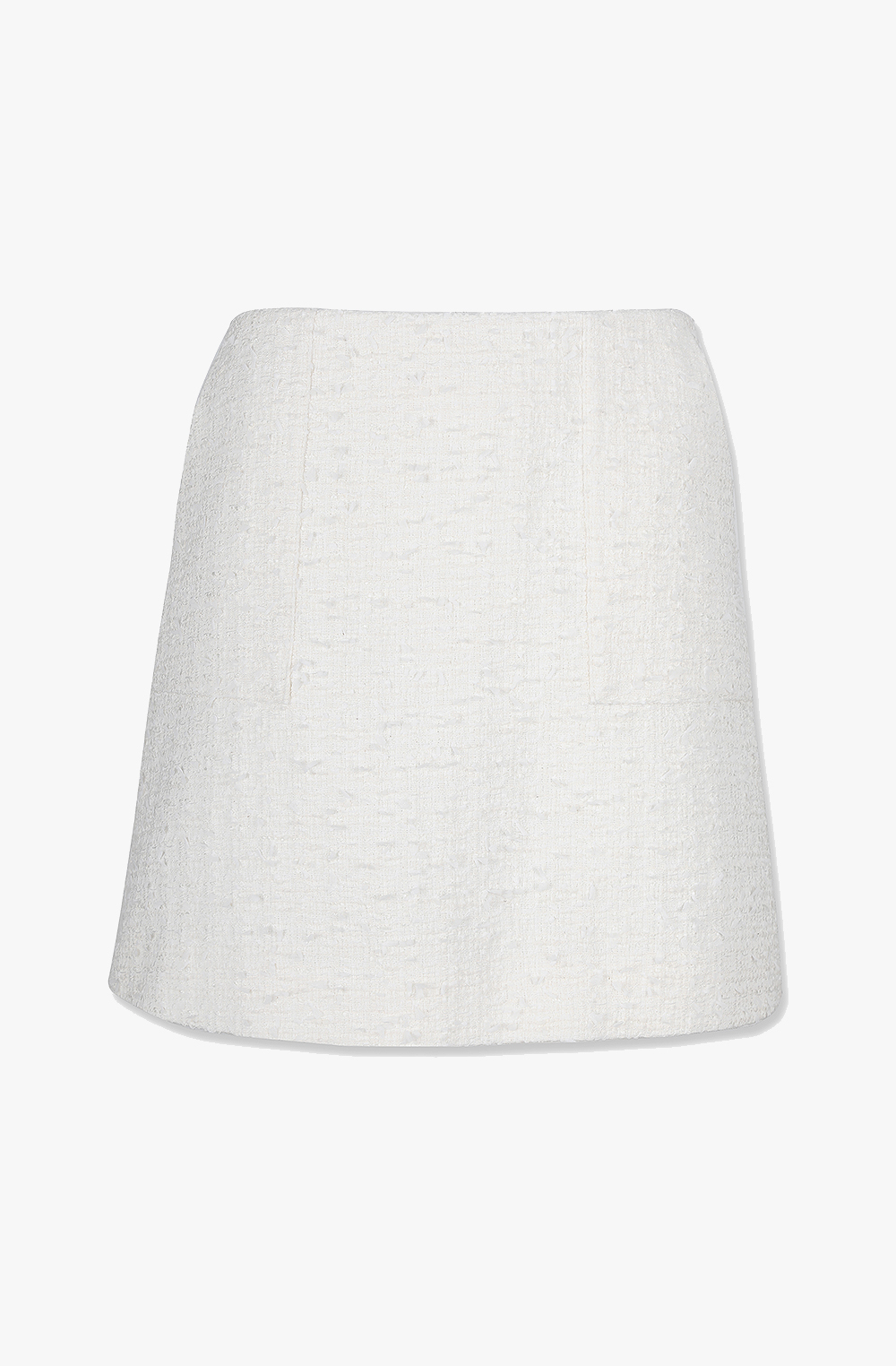 HIGH QUALITY LINE - SPRING COLLECTION / IVORY TWEED SKIRT (Fabric by, Made in JAPAN)