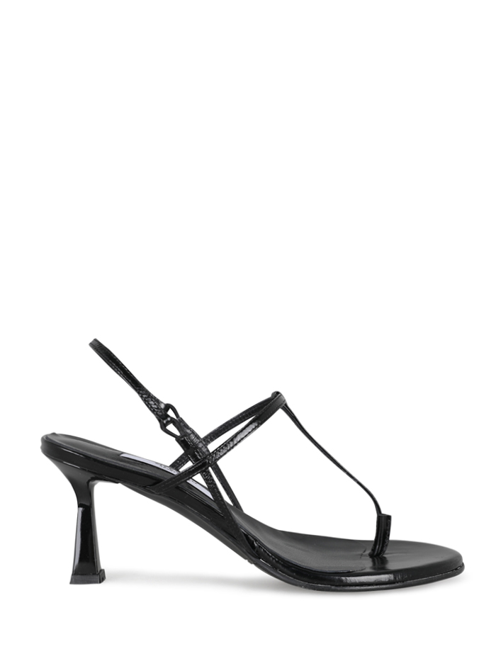 THE CITY LEATHER  SANDALS - BLACK