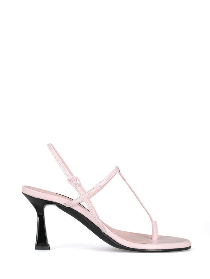 THE CITY LEATHER  SANDALS - PINK