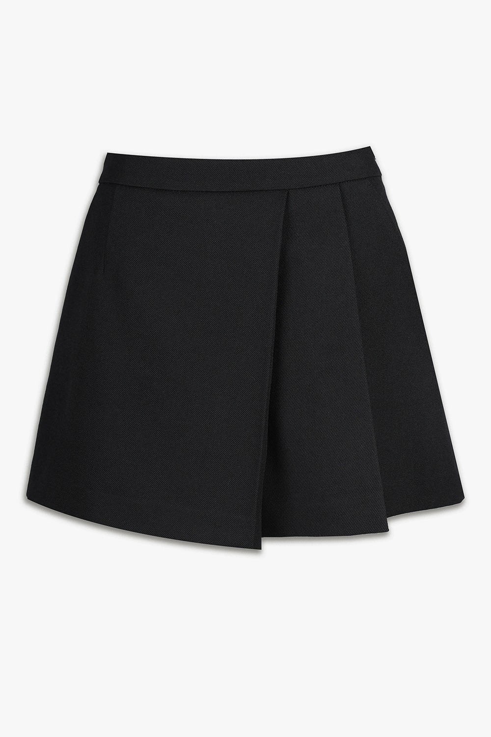 HIGH QUALITY LINE - Virgin Wool Culotte Pants (BLACK)